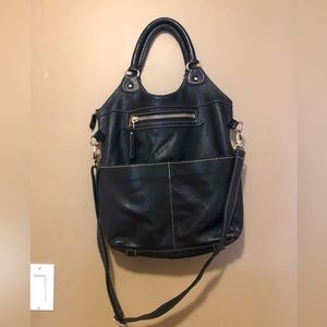 Roots leather Lauren bag